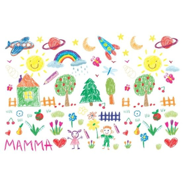 Disposable Placemats - Kids Elements for Kindergarden