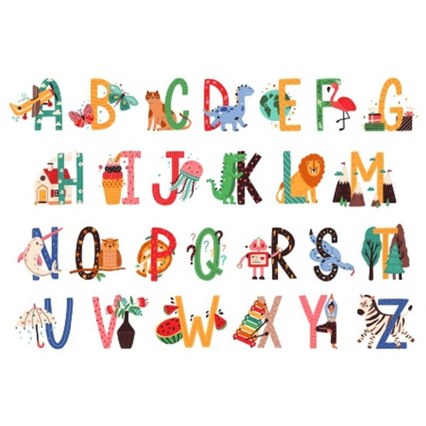 Disposable Placemats - Kids Alphabet