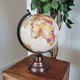 Beige Earth Globe on Broze