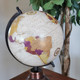 Beige Earth Globe on Broze