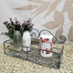 Metal Bathroom Shelf Grey With Black "distressed look"