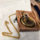 Antique Brass Victoria London 1876 Pocket Watch With Wooden Box / Nautical