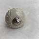 Ceramic Doorknob - Beige With White Stripes