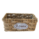Flower Basket Thick Weave 26cm
