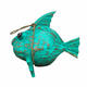 Coconut Fish - 30 cm Puffer Fish Made of Coconut and Wood – Nautical Decor - Turquoise Coconut Fish - 30 cm Puffer Fish Made of Coconut and Wood – Nautical Decor - Turquoise