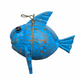 Coconut Fish - 30 cm Puffer Fish Made of Coconut and Wood – Nautical Decor - Blue Coconut Fish - 30 cm Puffer Fish Made of Coconut and Wood – Nautical Decor - Blue
