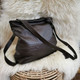 Leather Handbag Brown