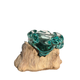 Small Hand Blown Glass Ashtray On Wood Design 1