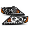 ANZO 2011-2013 Kia Sorento Projector Headlights w/ Halo Black (CCFL)