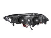 ANZO 2006-2011 Honda Civic Projector Headlights w/ Halo Black (CCFL) 121062