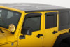 AVS 07-18 Jeep Wrangler Unlimited Ventvisor Outside Mount Window Deflectors 4pc - Smoke