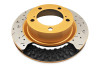 DBA 09+ Nissan GTR R-35 Front Drilled & Slotted 5000 Series 2 Piece Rotor Assembled w/ Black Hat (Av