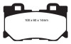 EBC 08-15 Infiniti G37 3.7 Greenstuff Rear Brake Pads