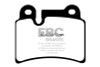 EBC 06-09 Volkswagen Touareg 3.6 (2 pin holes at top of backplate) Redstuff Rear Brake Pads
