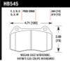 Hawk 03-04 Infiniti G35 / 04-09 Nissan 350z w/ Brembo Brakes DTC-70 Race Front Brake Pads