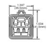 Hella Relay Connector ISO Mini Weatherproof w/ 12in Leads