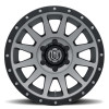 ICON Compression 17x8.5 6x5.5 25mm Offset 5.75in BS 93.1mm Bore Titanium Wheel