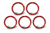KC HiLiTES FLEX Series Colored Bezel Rings (5 pack) - Red