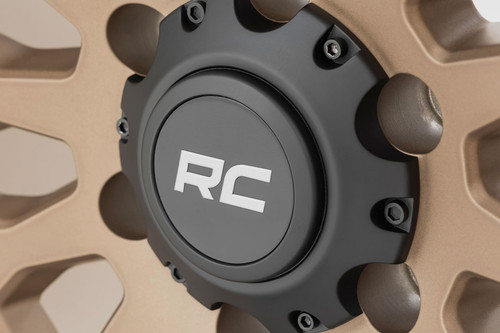 Rough Country 87 Series Wheel | Simulated Beadlock | Bronze/Black | 17x8.5 | 5x5 | +0mm