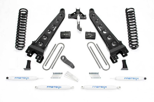 Fabtech 17-19 Ford F250/350 4WD Gas 6in Radius Arm System w/Perf. Shocks