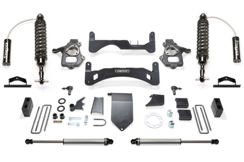 Fabtech 14-18 GM C/K1500 w/OE Forged UCA 6in Perf. System Gen II w/DL 2.5 Coilovers & Rear DL Shocks