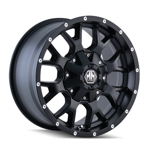 Mayhem 8015 Warrior 18x9 / 6x135 BP / -12mm Offset / 106mm Hub Matte Black Wheel