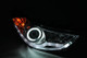 ANZO 2011-2014 Hyundai Elantra Projector Headlights w/ Halo Black (CCFL)