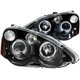 ANZO 2002-2004 Acura Rsx Projector Headlights w/ Halo Black