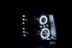ANZO 2007-2013 Chevrolet Silverado 1500 Projector Headlights w/ Halo Black 111107