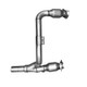 BBK 07-11 Jeep 3.8 V6 Long Tube Exhaust Headers And Y Pipe And Converters - 1-5/8 Silver Ceramic