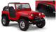 Bushwacker 2018+ Jeep Wrangler (JL) Unlimited Flat Style Flares 4pc - Black