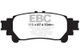 EBC 10+ Lexus RX350 3.5 (Japan) Extra Duty Rear Brake Pads