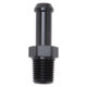 Edelbrock Hose End Straight 1/4In NPT to 3/8In Barb Black Anodize