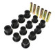 Energy Suspension 87-96 Jeep Wrangler Black Front/Rear Spring and Shackle Bushing