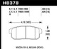 Hawk 2001-2001 Infiniti G20 (Made On or After 12-1-01) HPS 5.0 Rear Brake Pads