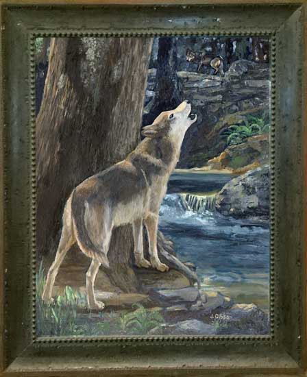 Twilight Song, Gibson, framed