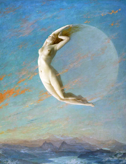 New Moon, Albert Aubler, 16.9X22)
