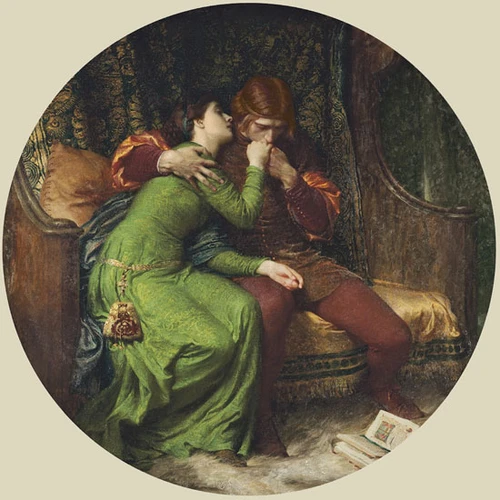 Paolo and Francesca, Sir Frank Dicksee (16X16)