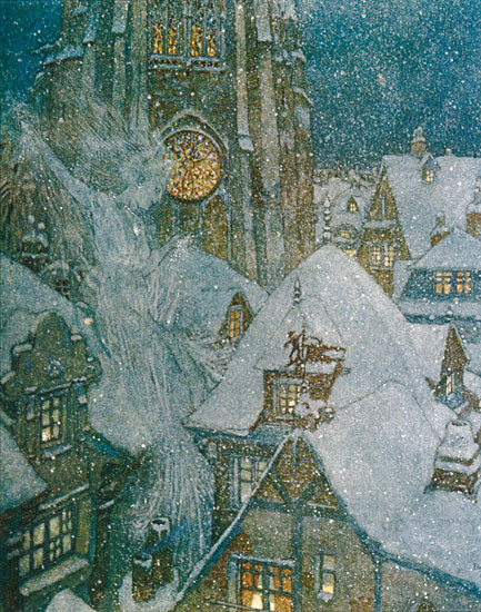 The Snow Queen, Edmund Dulac (9X11.4) Gallery Wrapped