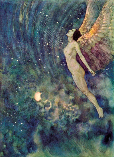Israfel, Edmund Dulac (14,5x20)