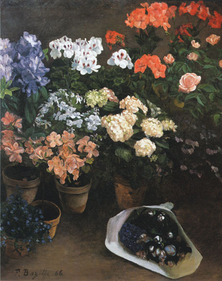 Study of Flowers, Fredric Bazille (17.5X22)