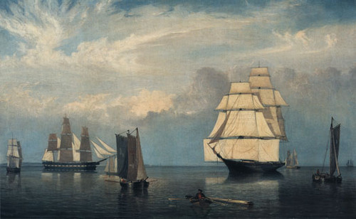Salem Harbor, Fitz Hugh Lane (18X29.25)