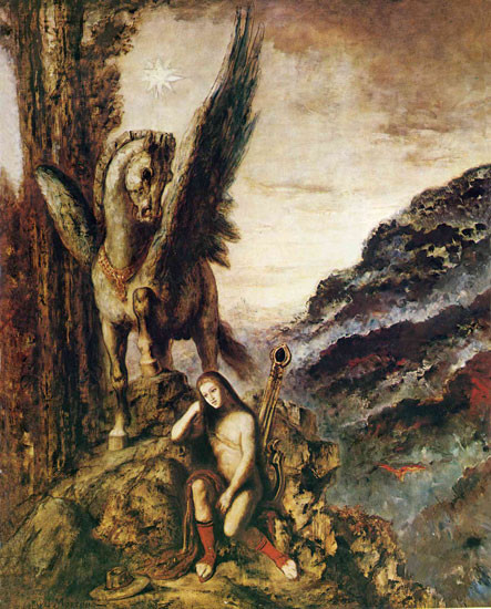 The Young Poet, Gustave Moreau (17.75X22)