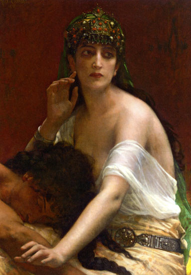 Samson and Delilah, Alexandre Cabanel (16X27.5)