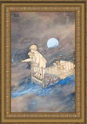 Bedknob, Framed, 8x12 image