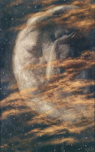 The Weary Moon, Hughes (16X25.5)