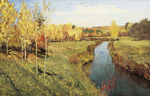 Golden Autumn, Isaac Levitan (20X31)