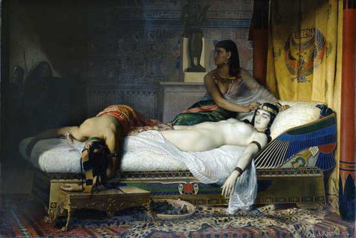Death of Cleopatra, Rixens (16X24)