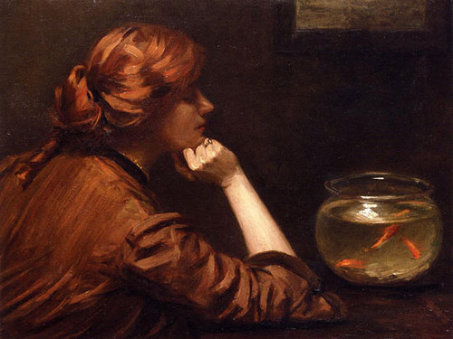 An Idle Moment, John White Alexander (16.5X22)