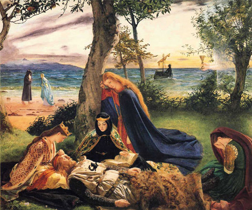 The Death of King Arthur, James Archer (18.3X22)